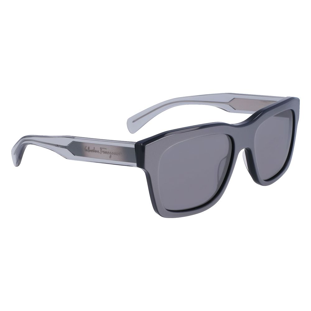 Ferragamo Gray Acetate Sunglasses – Timeless Luxury Eyewear