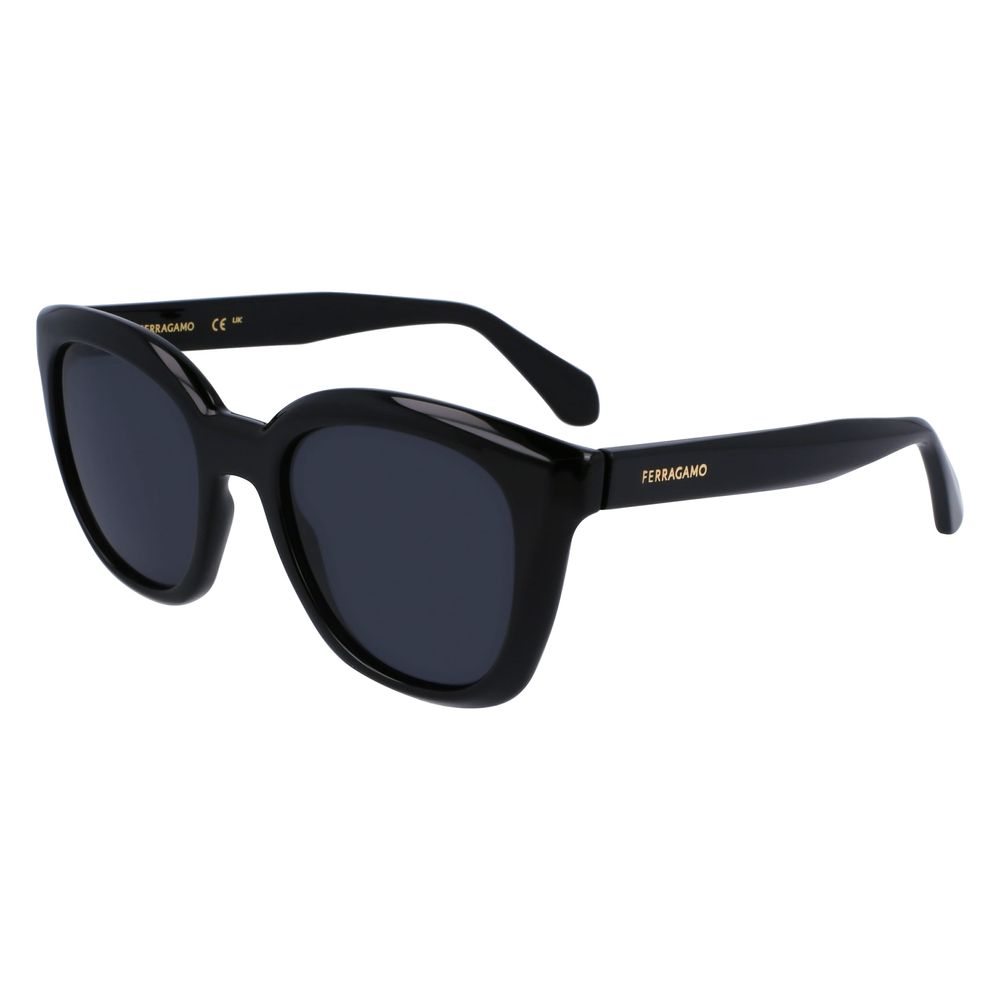 Discover Ferragamo Black Injected Sunglasses, where exquisite craftsmanship meets timeless elegance, offering UV protection and elevating your style for every occasion.