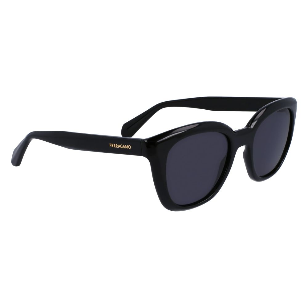 Experience the allure of Ferragamo Black Injected Sunglasses, where exquisite craftsmanship meets timeless elegance, offering unparalleled UV protection for the discerning individual.