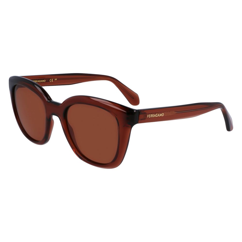 Discover the Ferragamo Brown Injected Sunglasses, a testament to Italian artistry and timeless elegance, perfect for those who embrace luxury in every moment.