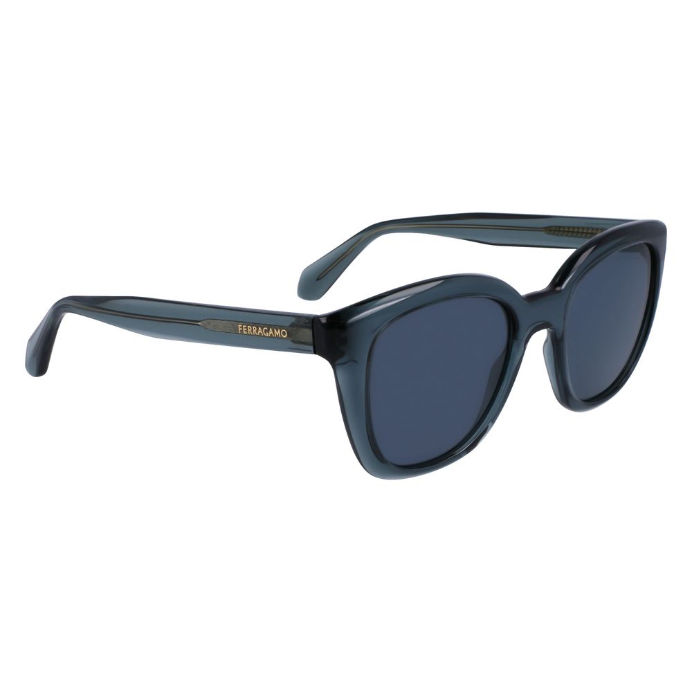 Ferragamo Blue Injected Sunglasses