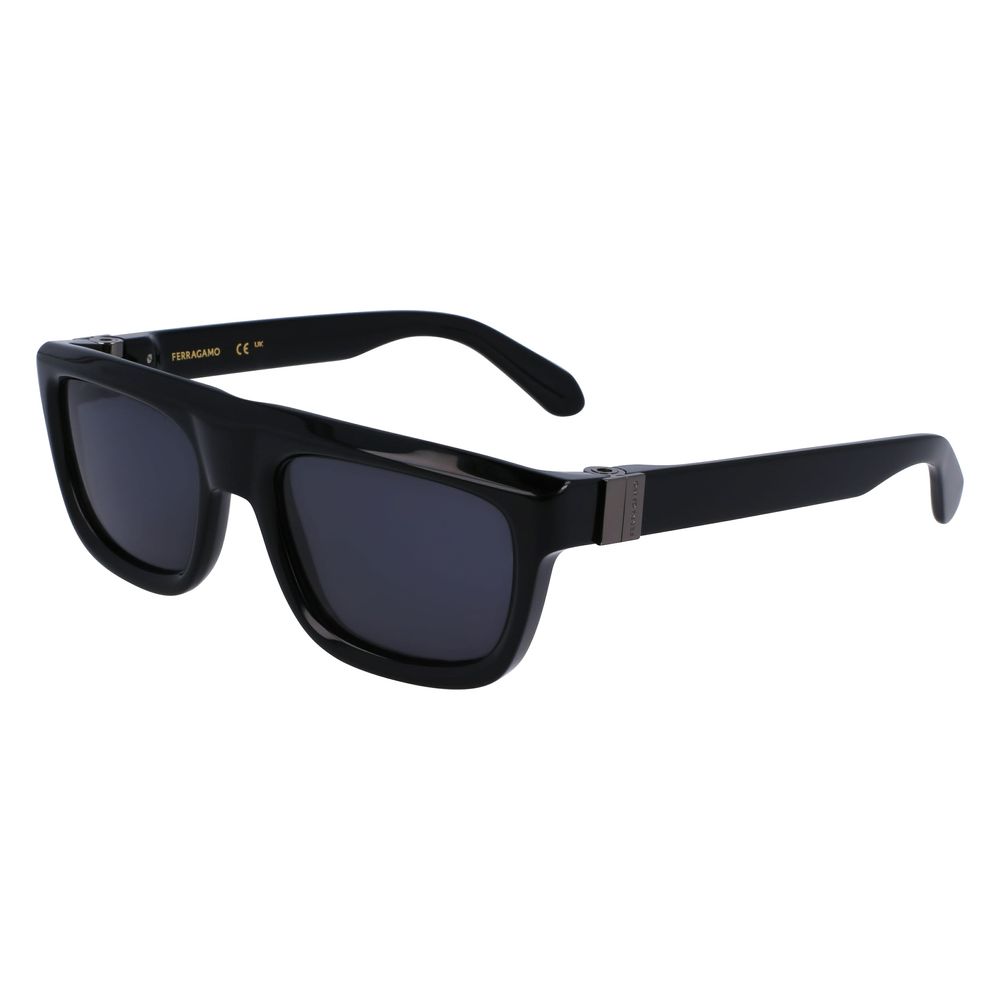 Ferragamo Black Acetate Sunglasses – Timeless Luxury Accessory