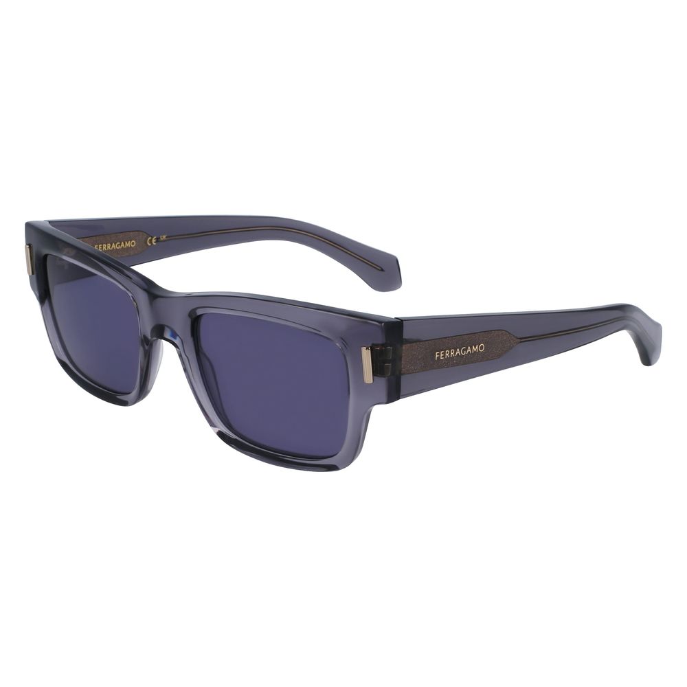 Ferragamo Gray Acetate Sunglasses – Timeless Luxury Accessory