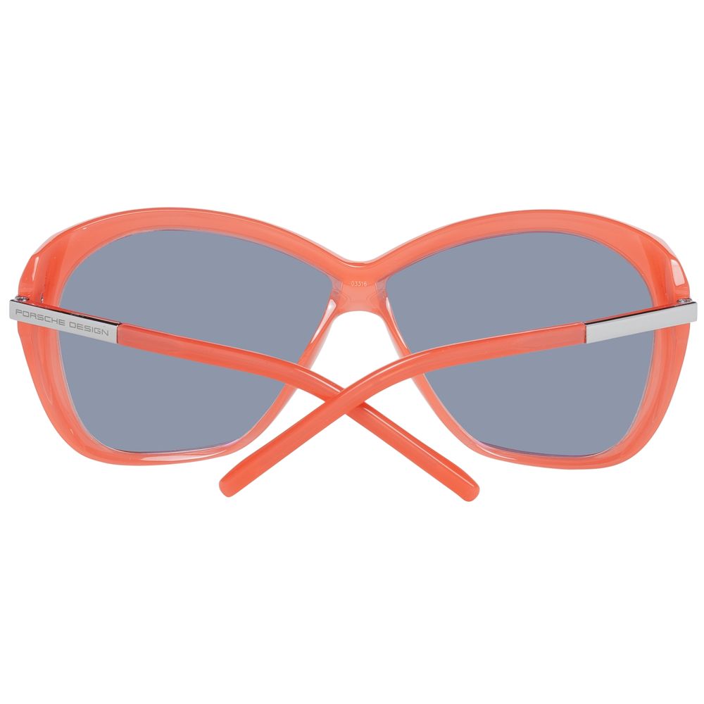 Elevate your style with Porsche Design Orange Polyamide Sunglasses, where exquisite craftsmanship meets vibrant elegance, offering unparalleled comfort and UV protection for the discerning individual.