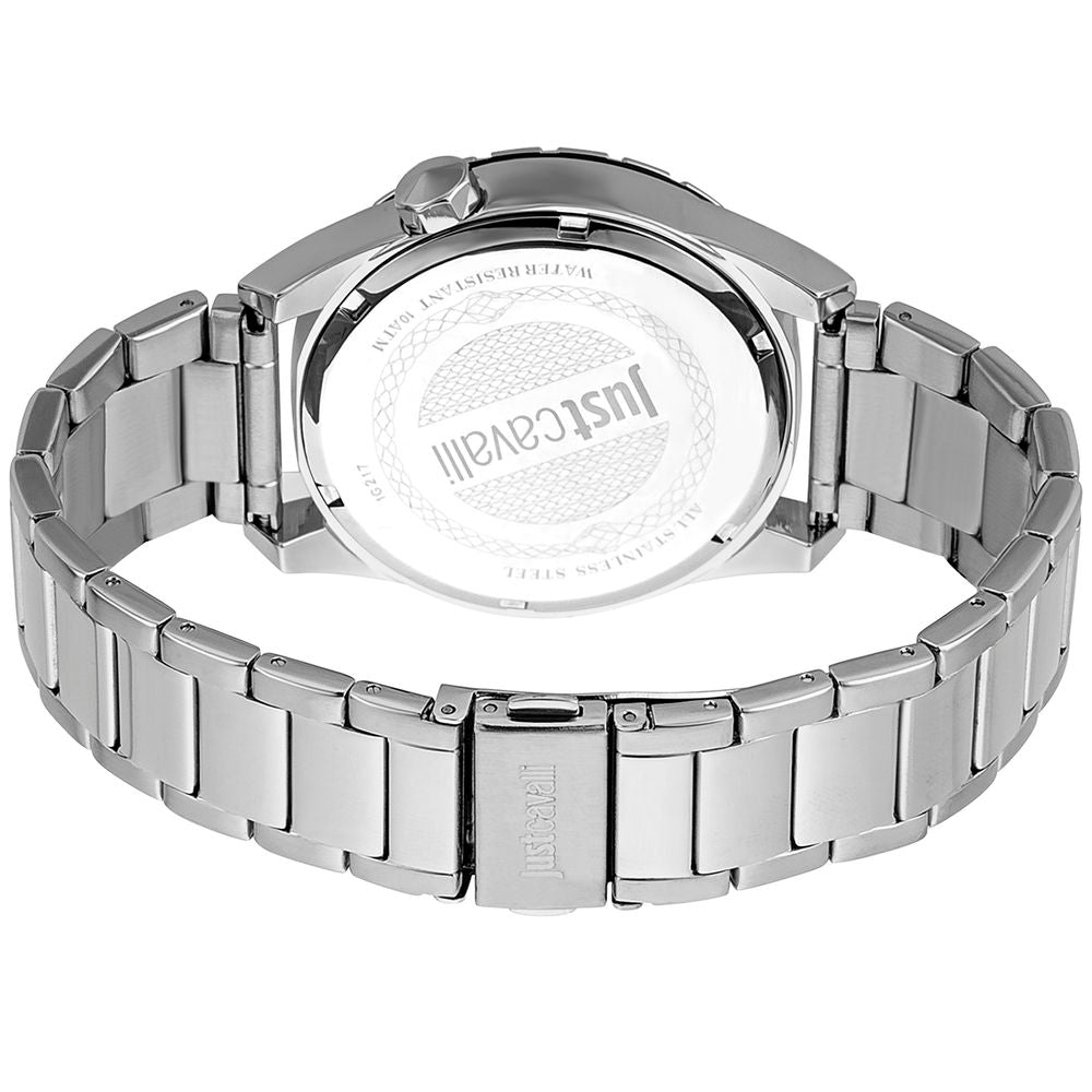 Discover the Just Cavalli Gray Stainless Steel Dress Watch, a masterpiece of exquisite craftsmanship that embodies timeless luxury and refined elegance for every occasion.