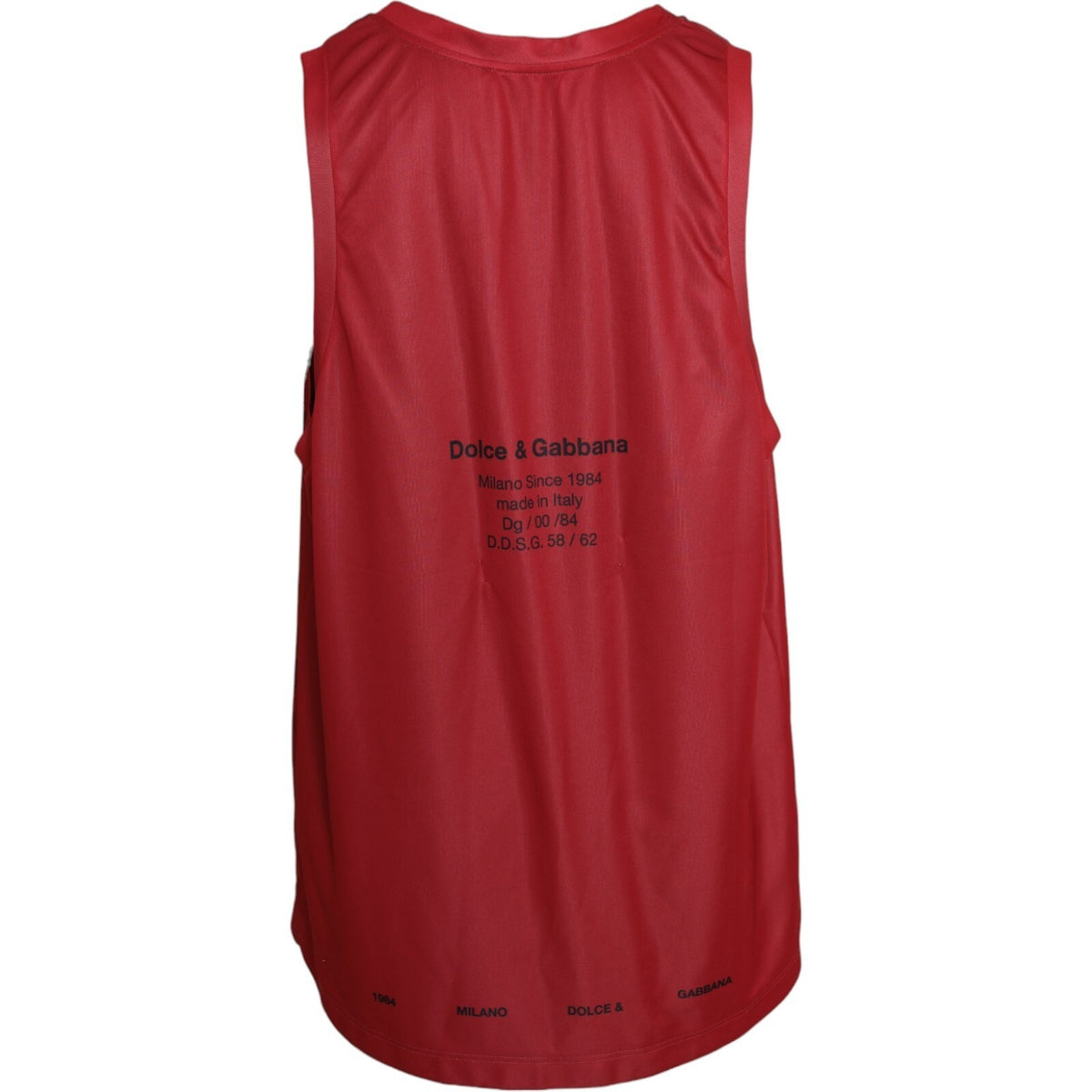Indulge in the exquisite Dolce & Gabbana Red Leopard Print Sleeveless Tank T-shirt, a testament to Italian craftsmanship and bold elegance, perfect for the discerning individual.