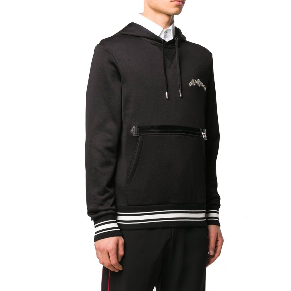 Alexander McQueen Black Cotton Sweatshirt