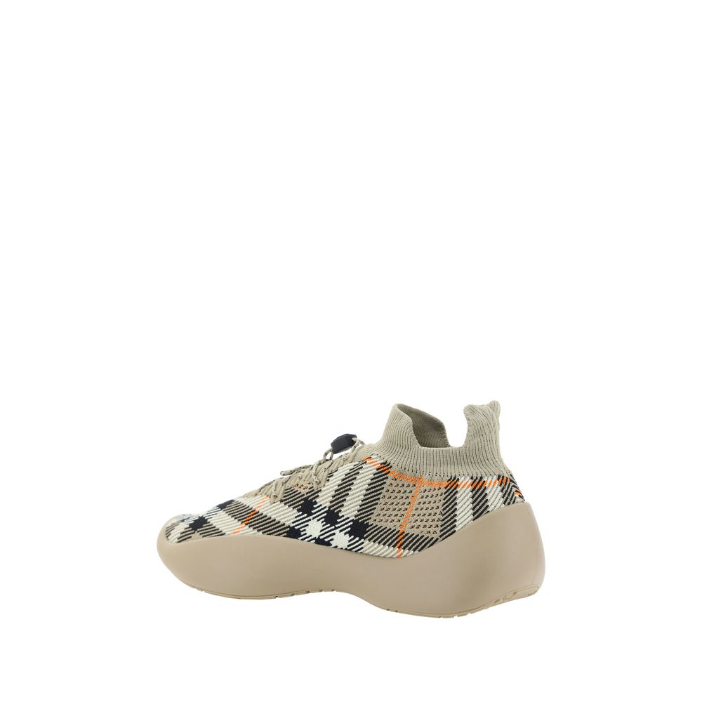 Burberry Brown Rubber Platform Sneakers