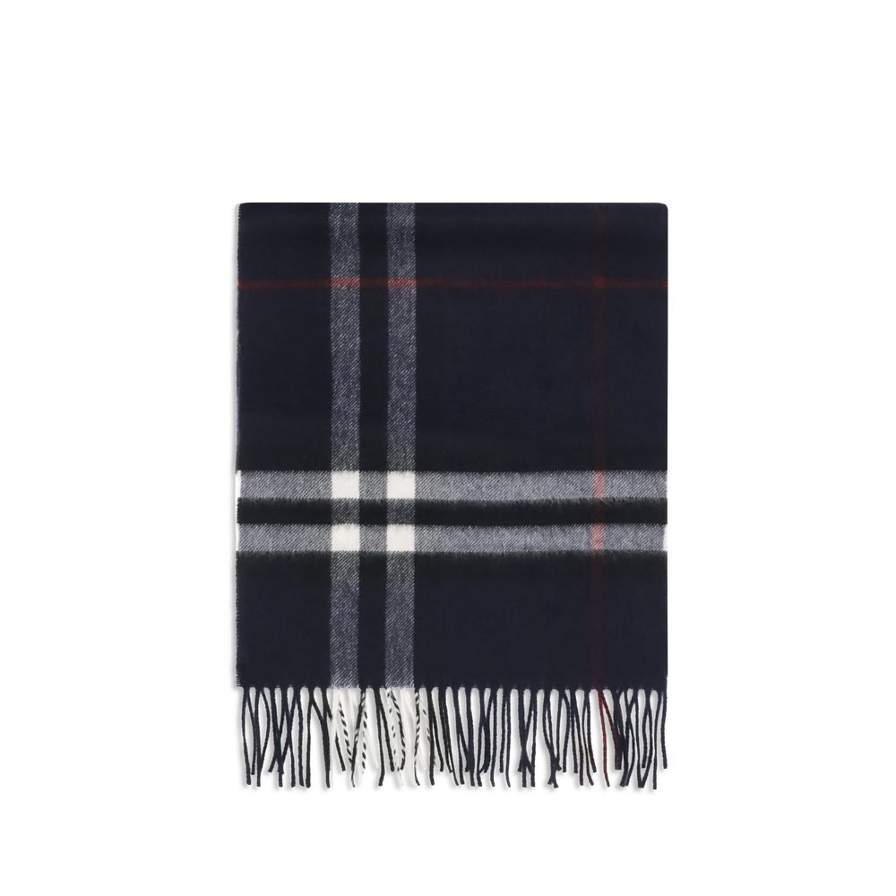Burberry Blue Cashmere Scarf - Luxury Redefined in Pure Kashmir