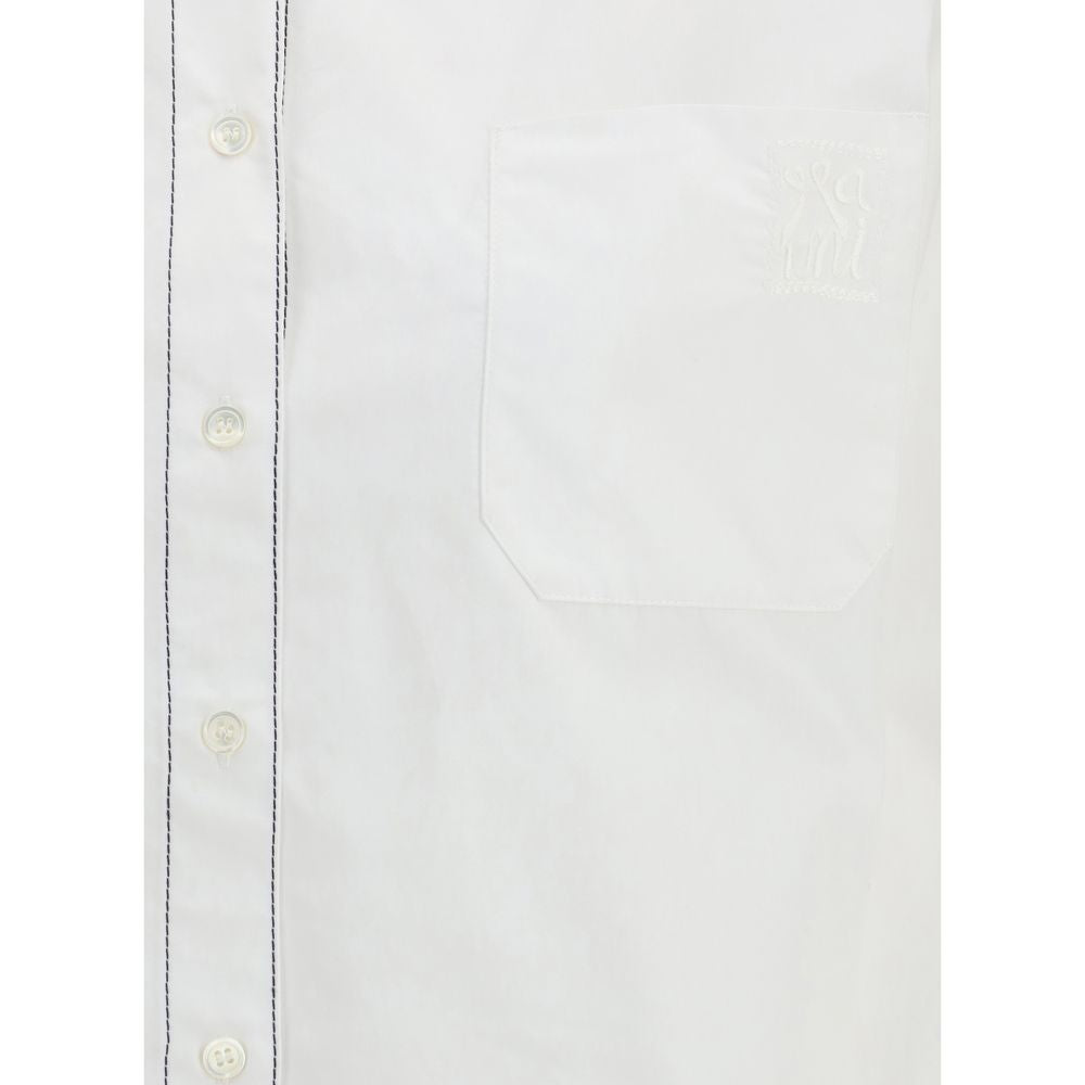 Elevate your wardrobe with the Marni White Cotton Shortsleeve Shirt, a masterpiece of lightweight cotton that embodies modern elegance and effortless sophistication.