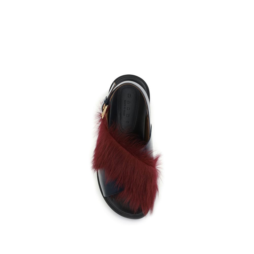 Indulge in the Marni Multicolor Calf Leather Bos Taurus Flat Sandals, where exquisite craftsmanship meets luxurious comfort, elevating your style with every step.