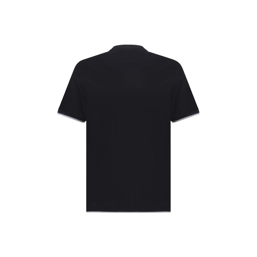 Brunello Cucinelli Black Cotton T-Shirt - Effortless Luxury Style