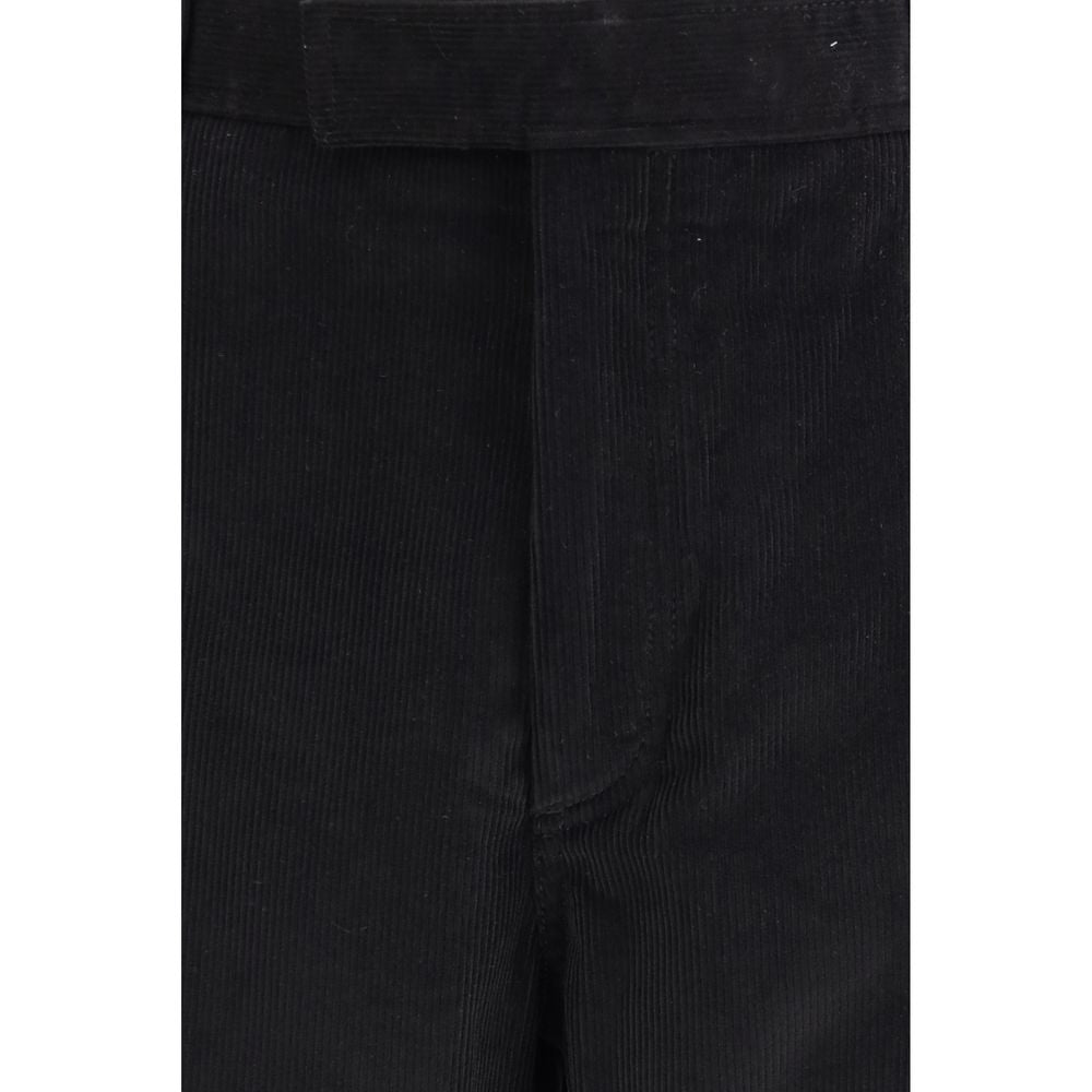 Thom Browne Black Cotton Chino Pants - Timeless Luxury Elegance