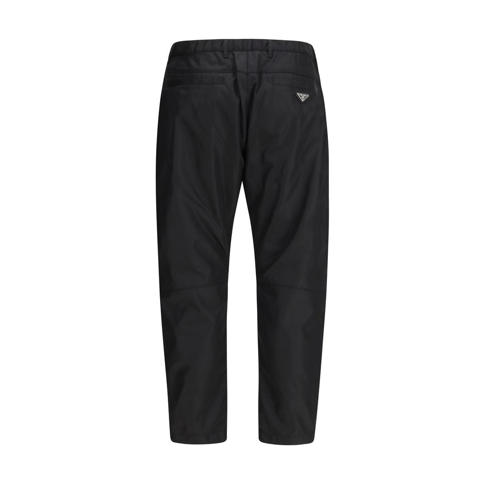 Prada Black Recycled Polyamide Casual Pants - Timeless Luxury