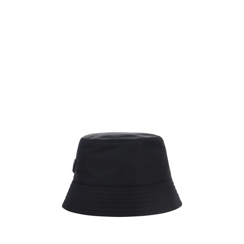 Prada Black Polyamide Bucket Hat – Timeless Luxury Accessory