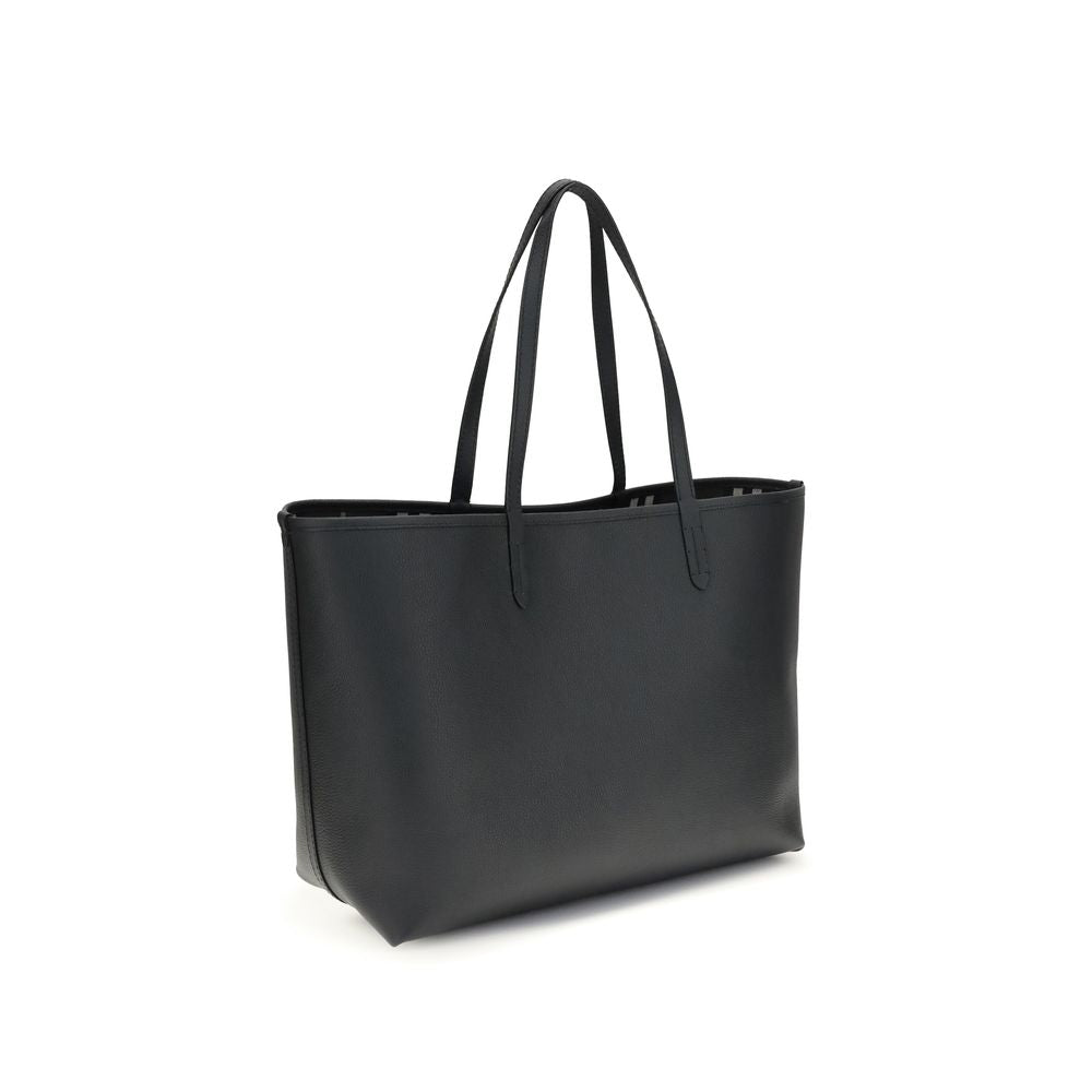 Burberry Black Calf Leather Bos Taurus Shoulder Bag - Luxury Redefined