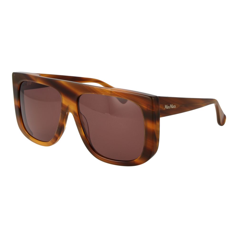 Discover the Max Mara Brown Acetate Sunglasses, a luxurious blend of exquisite craftsmanship and timeless elegance, offering unparalleled UV protection for the discerning individual.