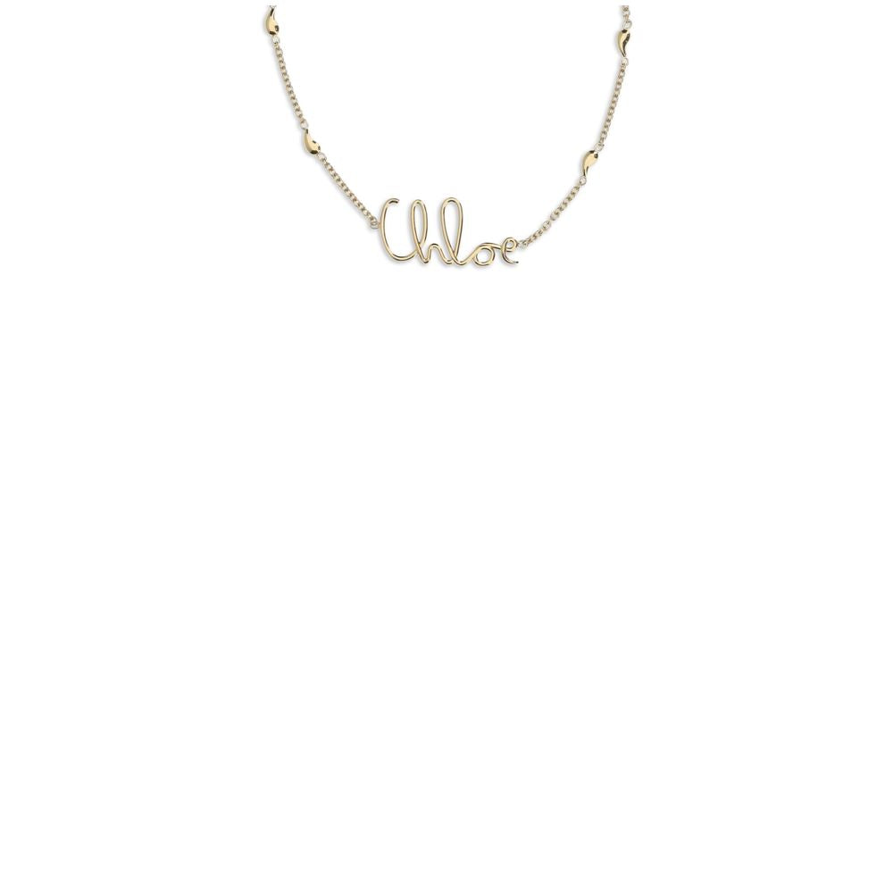 Chloé Gold Brass Necklace - Timeless Luxury for the Discerning