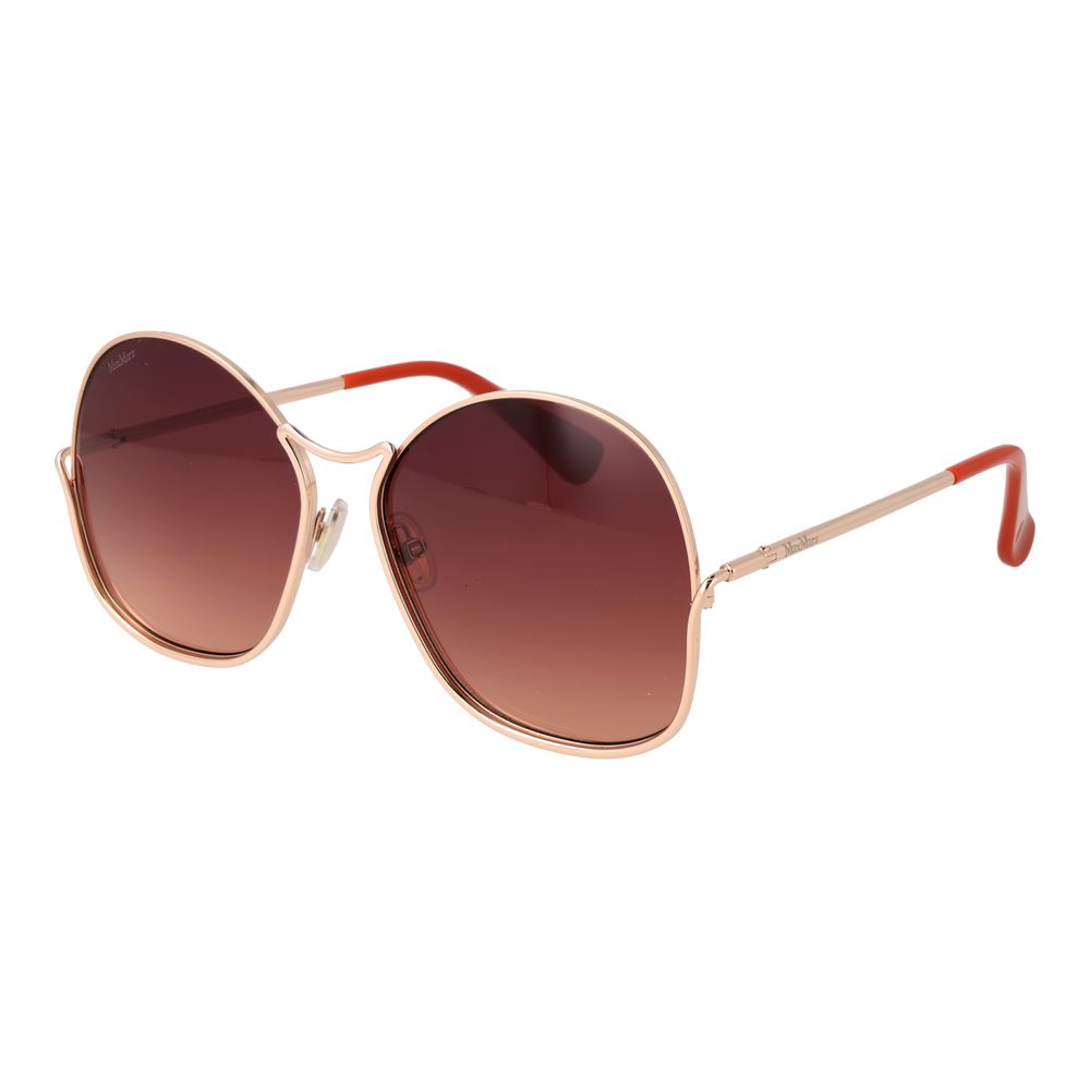 Max Mara Rose Gold Metal Sunglasses - Exquisite Luxury Accessory