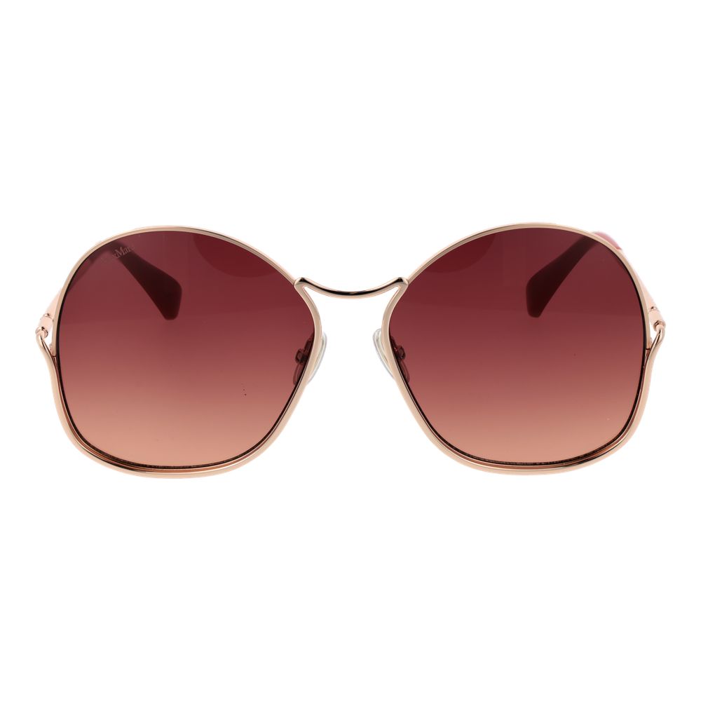 Max Mara Rose Gold Metal Sunglasses - Exquisite Luxury Accessory