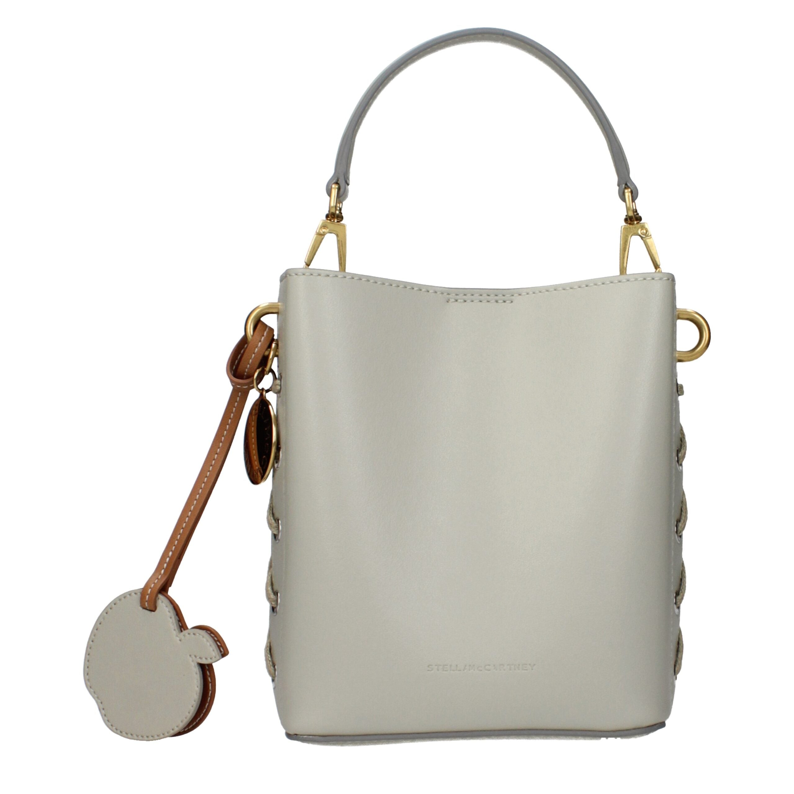 Indulge in the Stella McCartney Gray Leather Handbag, where sustainable luxury meets artisanal craftsmanship, perfect for those who embody elegance and sophistication.