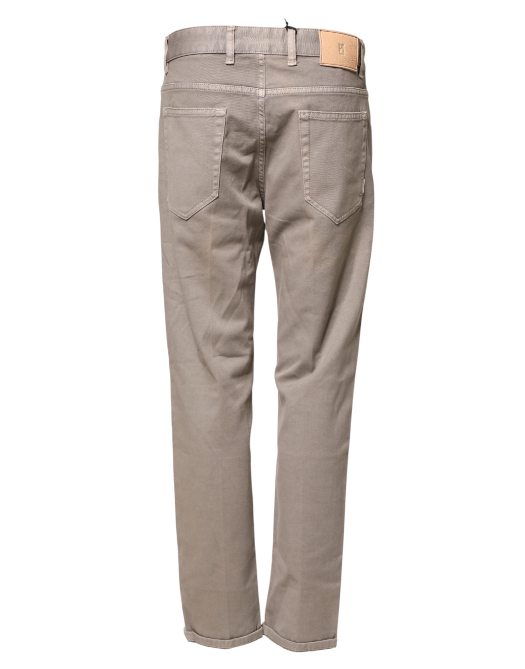 PT Torino Brown Bull Denim Reggae Mastice Straight Trouser Jeans