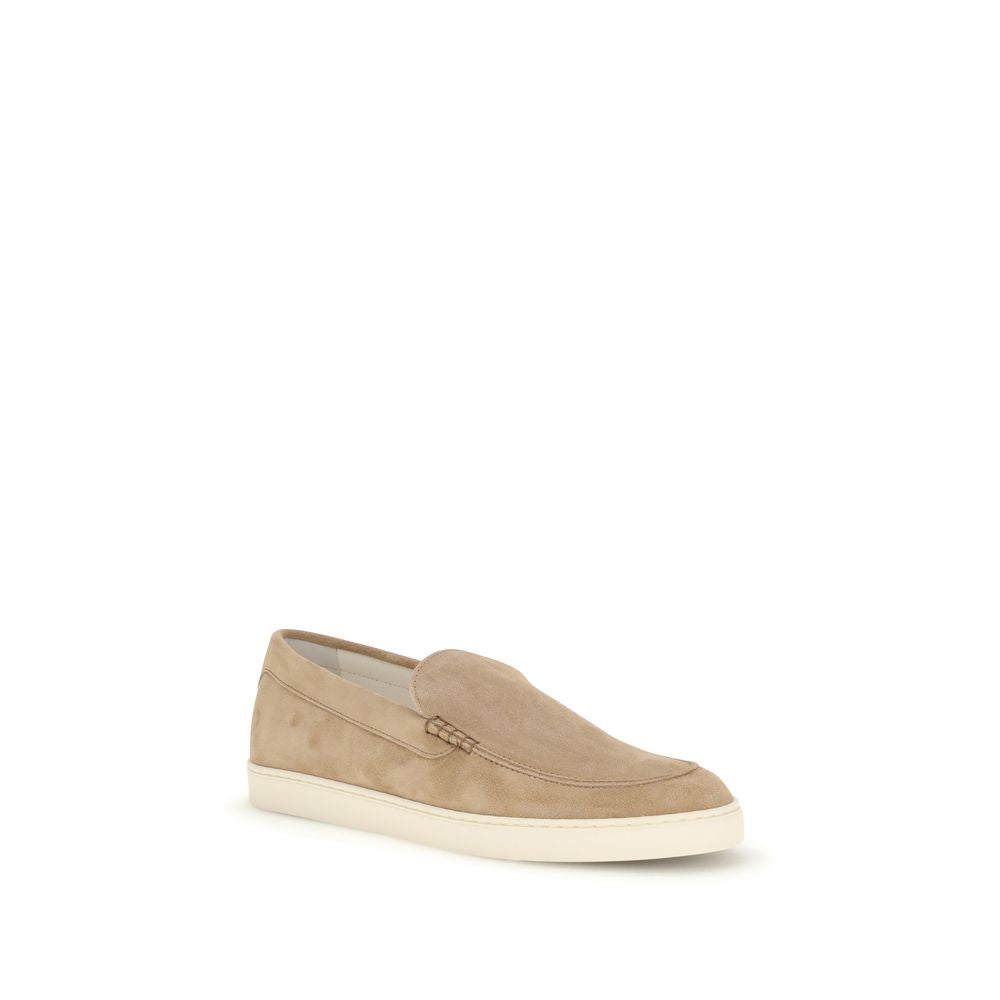 Brunello Cucinelli Beige Rubber Slip-On Loafers – Artisanal Luxury