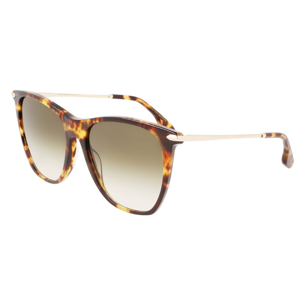 Indulge in the artisanal luxury of Victoria Beckham Brown Acetate Sunglasses, where exquisite craftsmanship meets timeless elegance, elevating your style effortlessly.