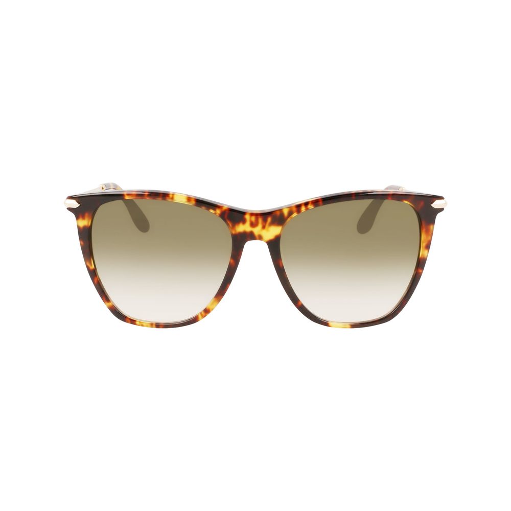 Experience the allure of Victoria Beckham Brown Acetate Sunglasses, where artisanal craftsmanship meets timeless elegance, elevating your style with luxurious sophistication.