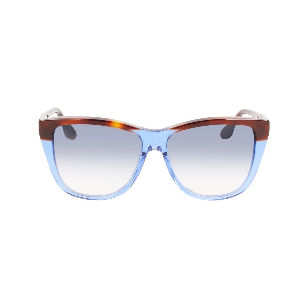 Experience the allure of Victoria Beckham Blue Acetate Sunglasses, where exquisite craftsmanship meets timeless elegance, perfect for the discerning individual.