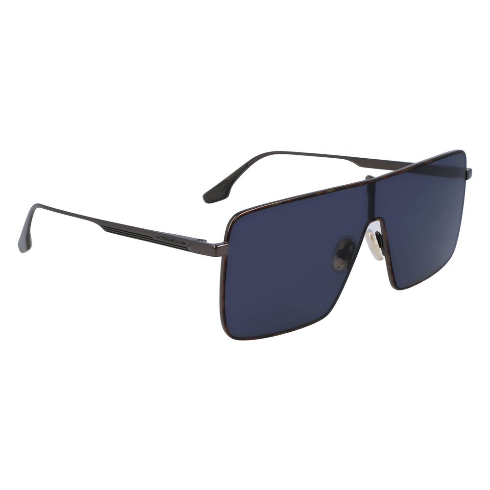 Elevate your style with Victoria Beckham Gray Metal Sunglasses, where exquisite craftsmanship meets luxurious design for timeless allure and confidence.