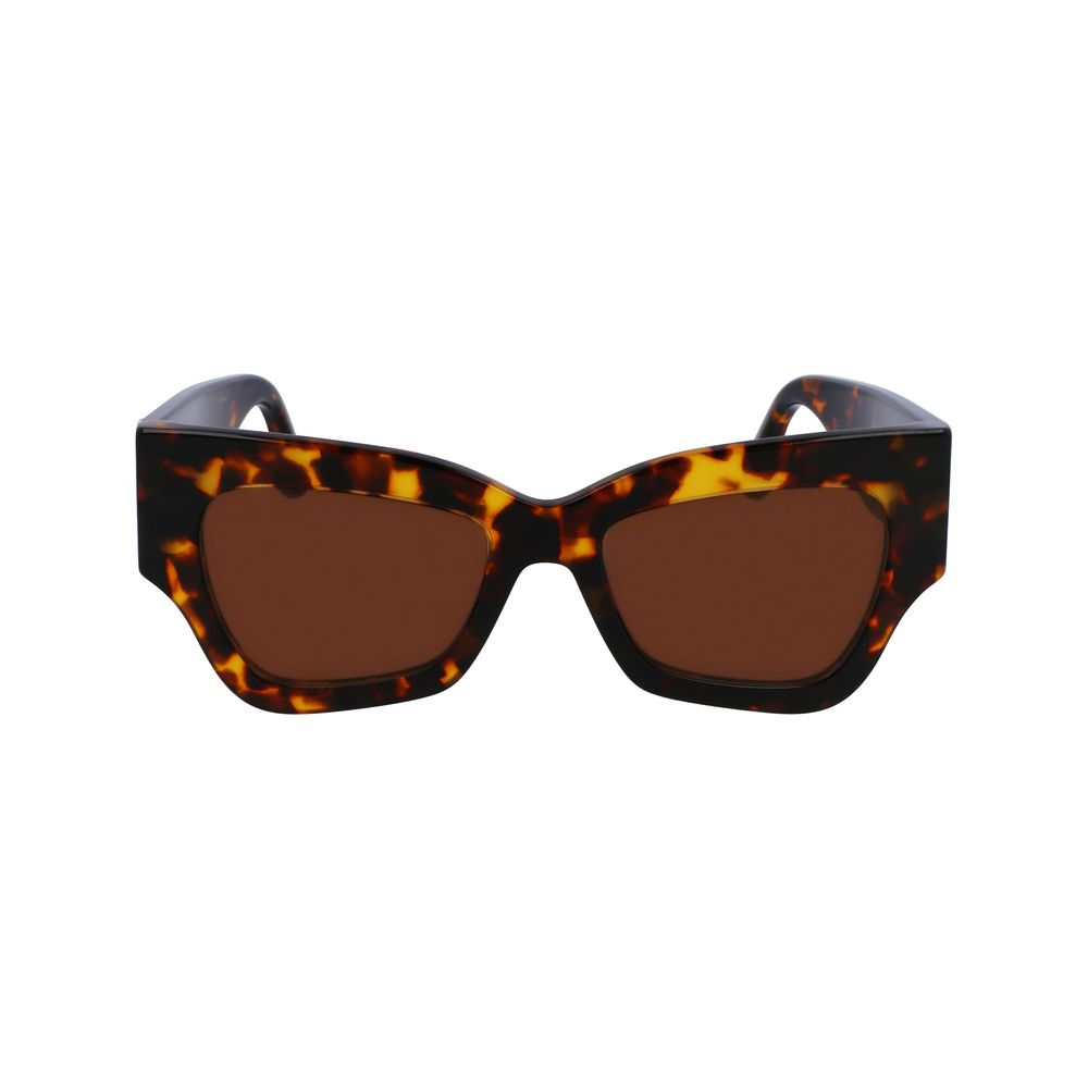 Indulge in the allure of Victoria Beckham Brown Acetate Sunglasses, where exquisite craftsmanship meets timeless elegance, perfect for the discerning individual.