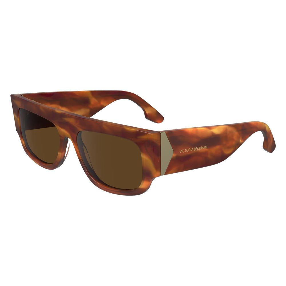 Experience the allure of Victoria Beckham Brown Acetate Sunglasses, where exquisite craftsmanship meets timeless elegance, elevating your style to unparalleled heights.