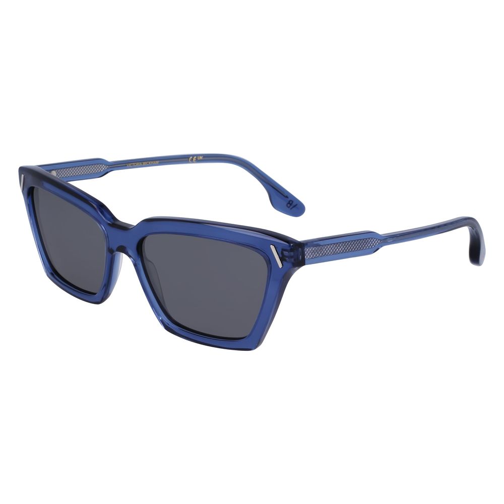 Elevate your style with Victoria Beckham Blue Acetate Sunglasses, where exquisite craftsmanship meets timeless elegance for the discerning individual.