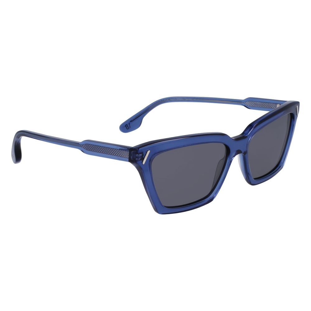 Elevate your style with Victoria Beckham Blue Acetate Sunglasses, where exquisite craftsmanship meets modern sophistication for timeless elegance.