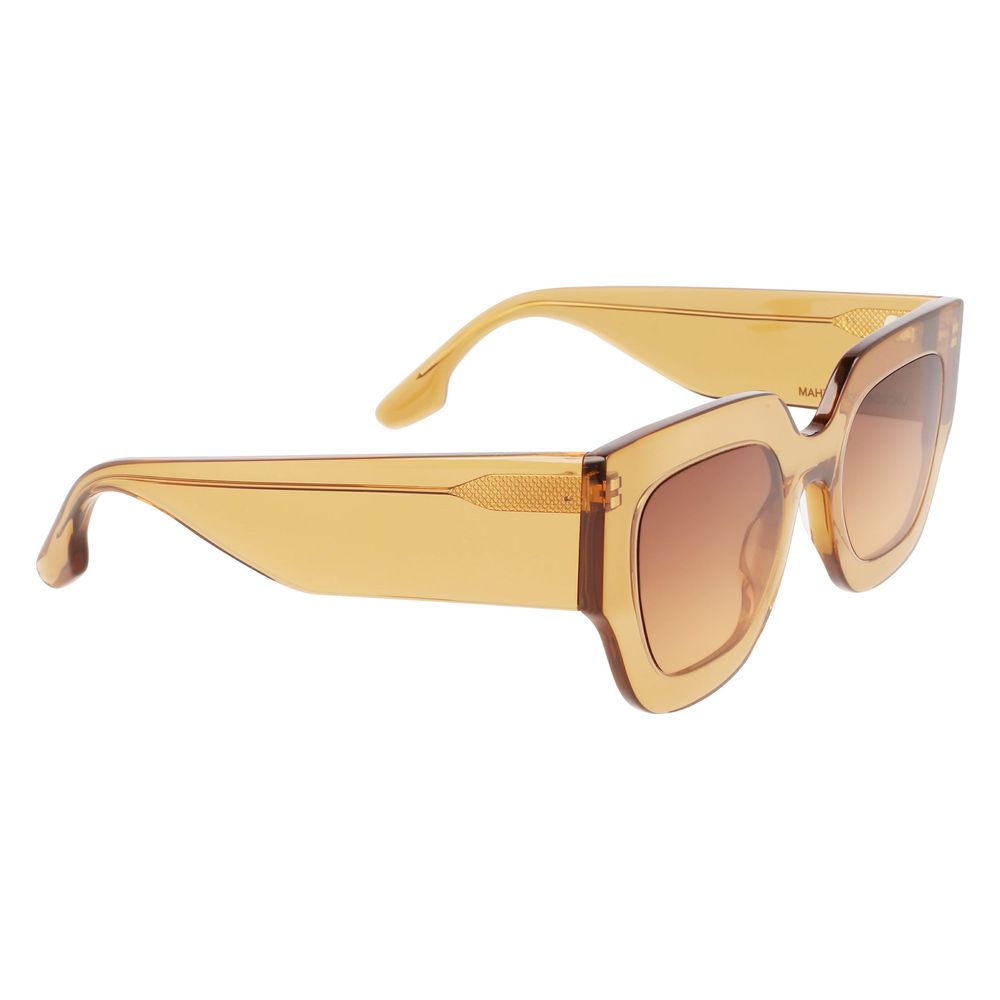 Victoria Beckham Brown Acetate Sunglasses