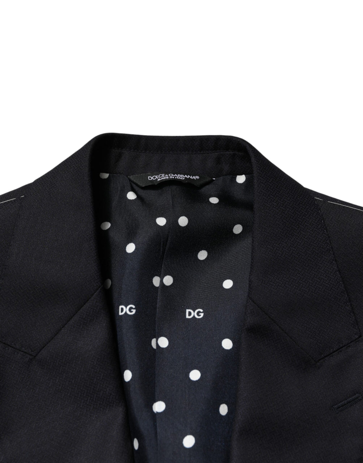 Dolce & Gabbana Black Wool Single Breasted Suit, Artisanal Elegance