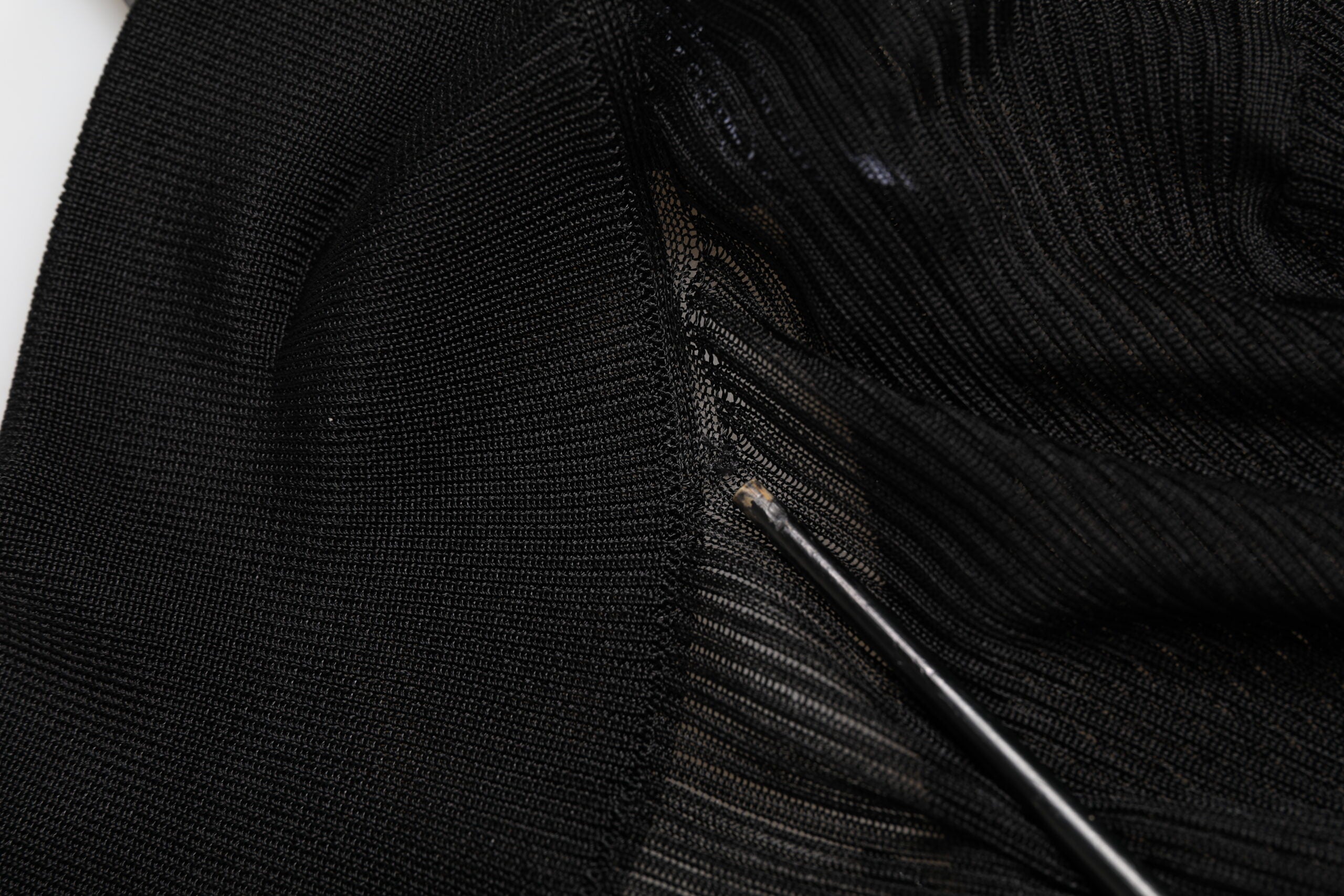 Dolce & Gabbana Black Viscose Turtle Neck Pullover Top