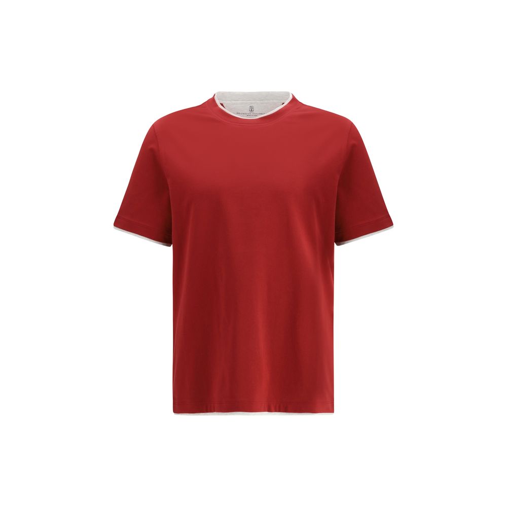 Brunello Cucinelli Multicolor Cotton T-Shirt Couture Elegance
