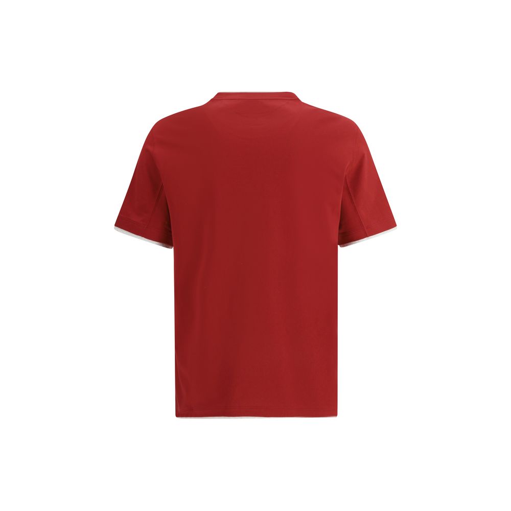 Brunello Cucinelli Multicolor Cotton T-Shirt Couture Elegance