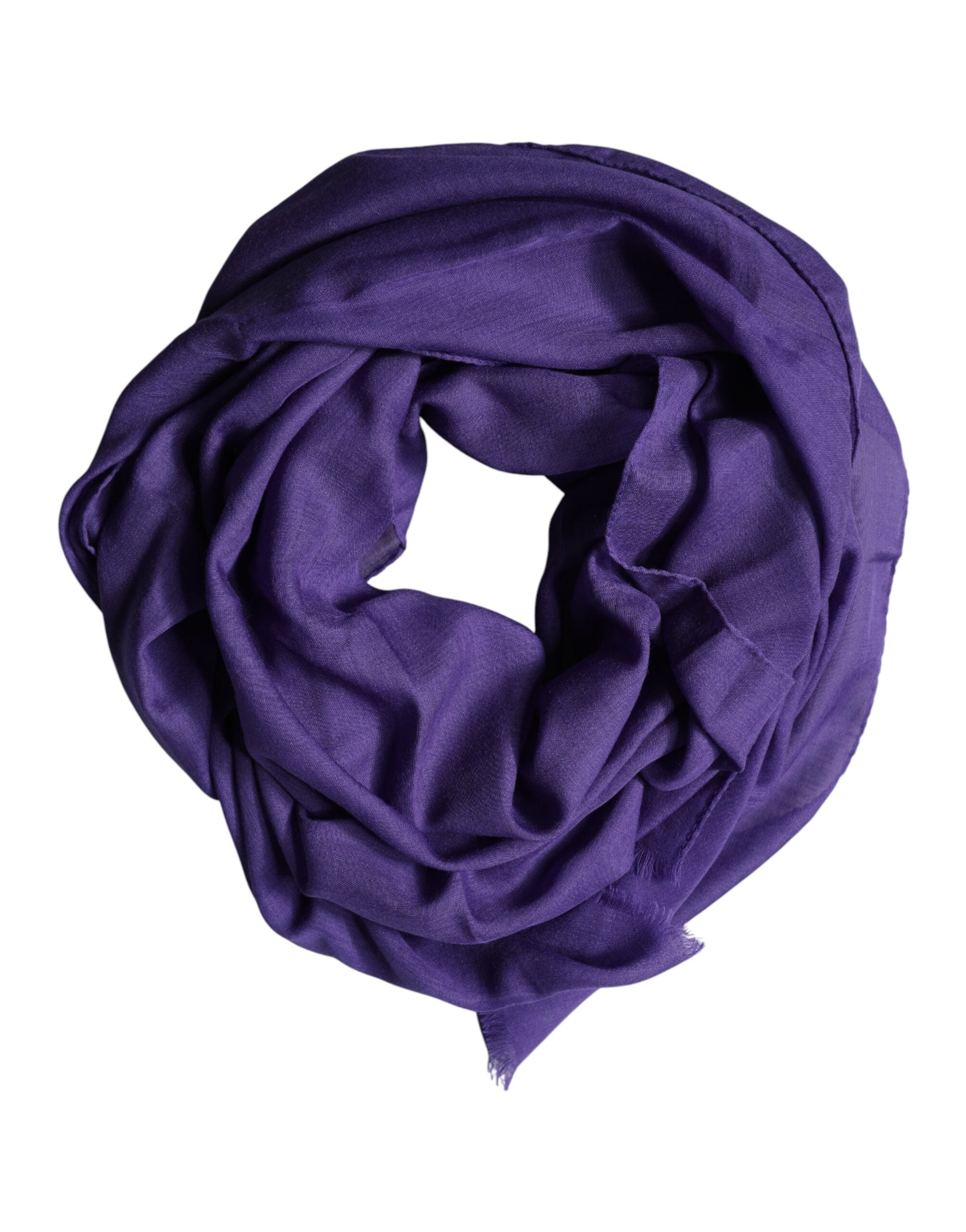 Dolce & Gabbana Purple Lace Stole - Luxurious Cotton Wrap