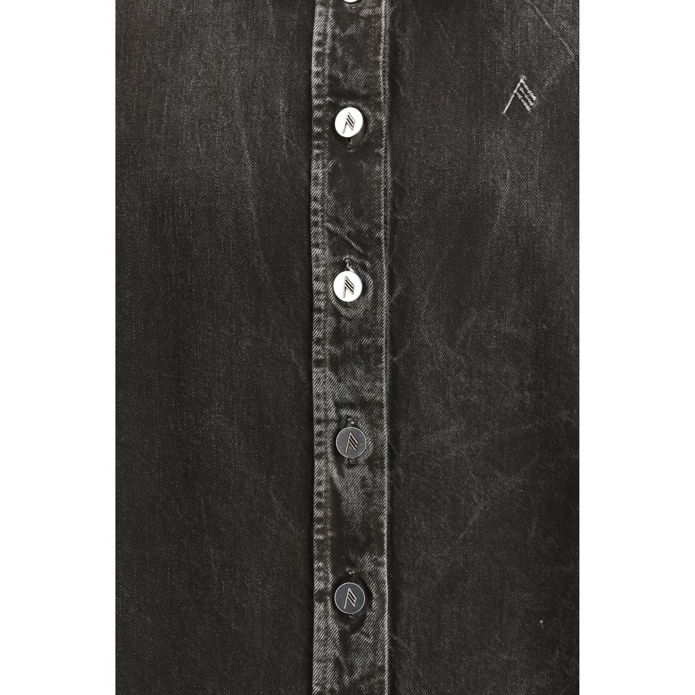 The Attico Black Denim Shirt - Timeless Elegance in Cotton