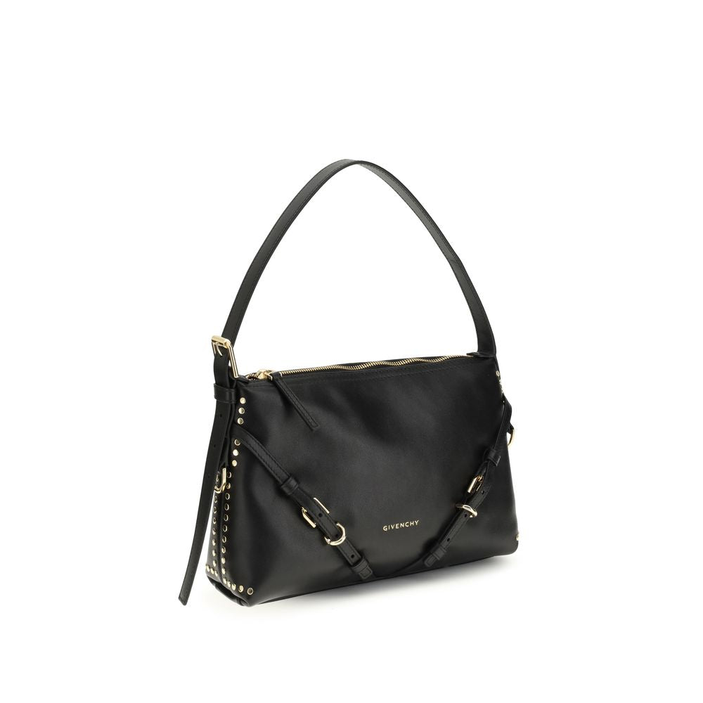 Givenchy Black Calf Leather Bos Taurus Shoulder Bag Couture