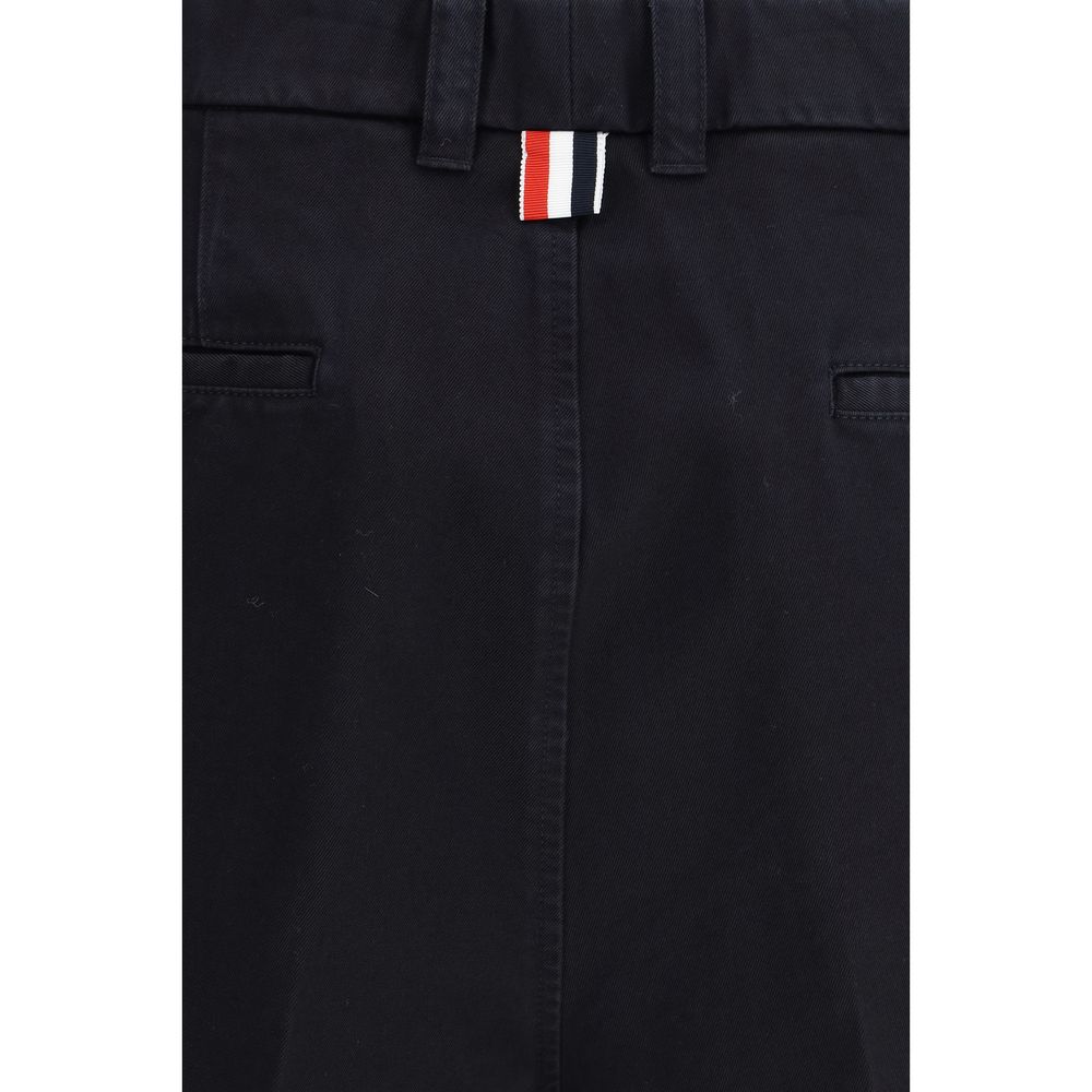 Thom Browne Blue Polyester Bermuda Shorts - Luxe Essence SS26