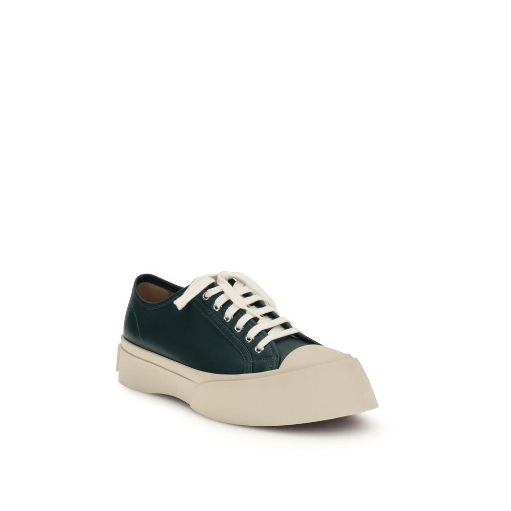 Marni Black Napa Leather / Calf Bos Taurus Chunky Sneakers