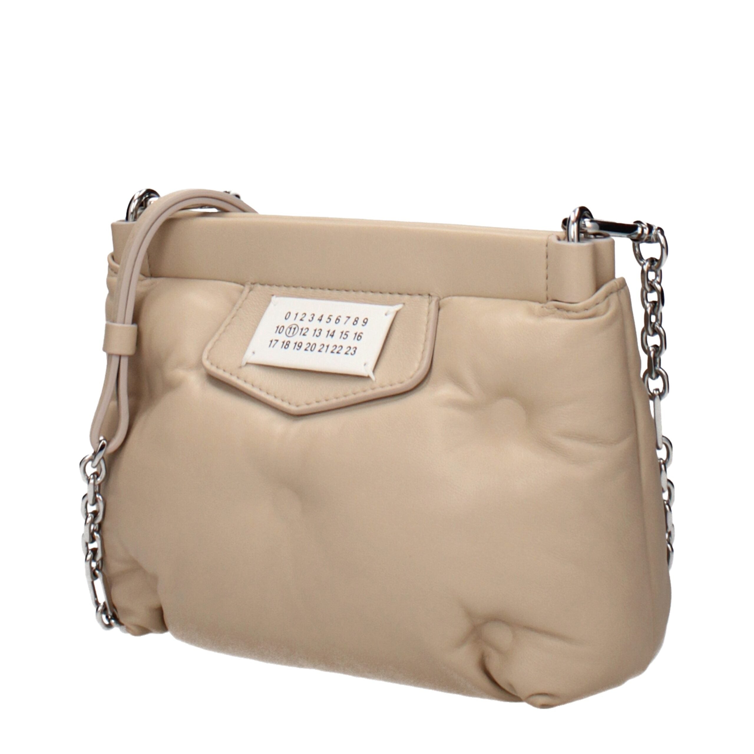 Elevate your elegance with the Maison Margiela Beige Leather Crossbody Bag, a timeless masterpiece of premium craftsmanship, perfect for any occasion.