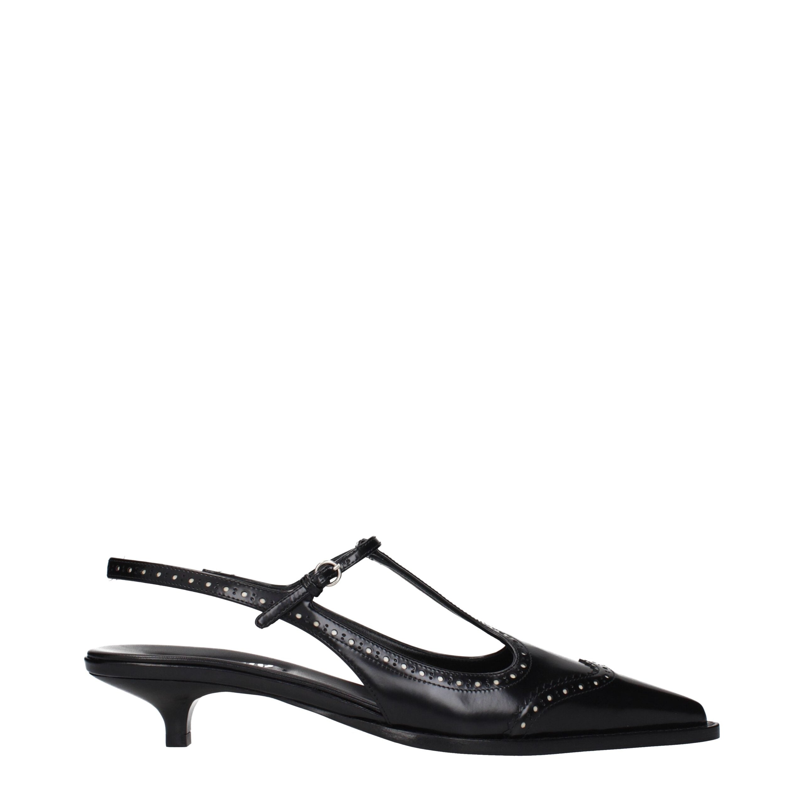 Elevate your elegance with Miu Miu Black Leather Mid Heel Pumps, where premium craftsmanship meets timeless allure, perfect for the discerning individual.