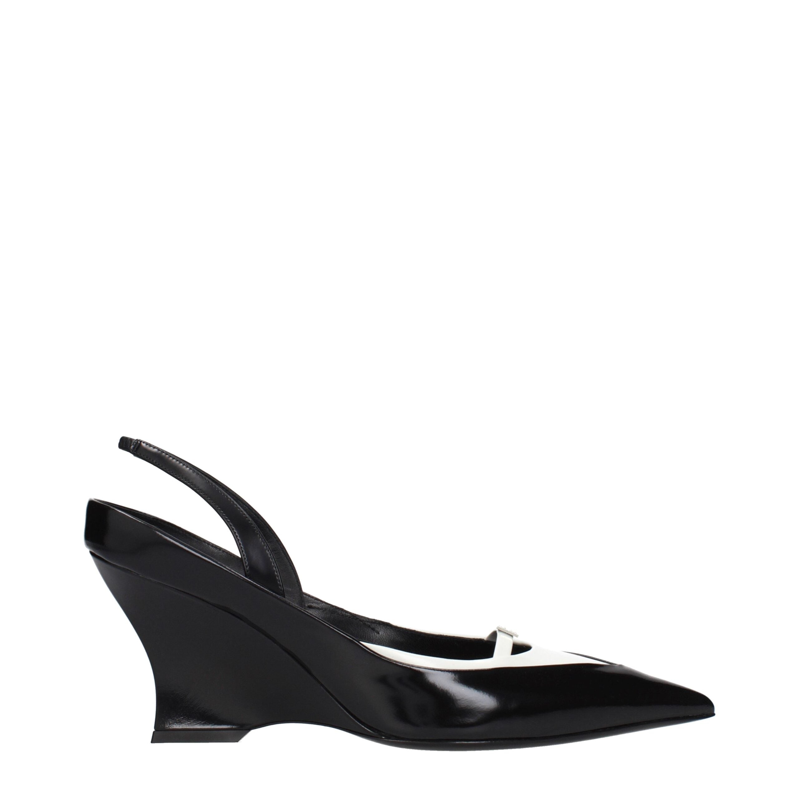 Givenchy Black Leather Wedge Sandals – Artisanal Luxury Footwear