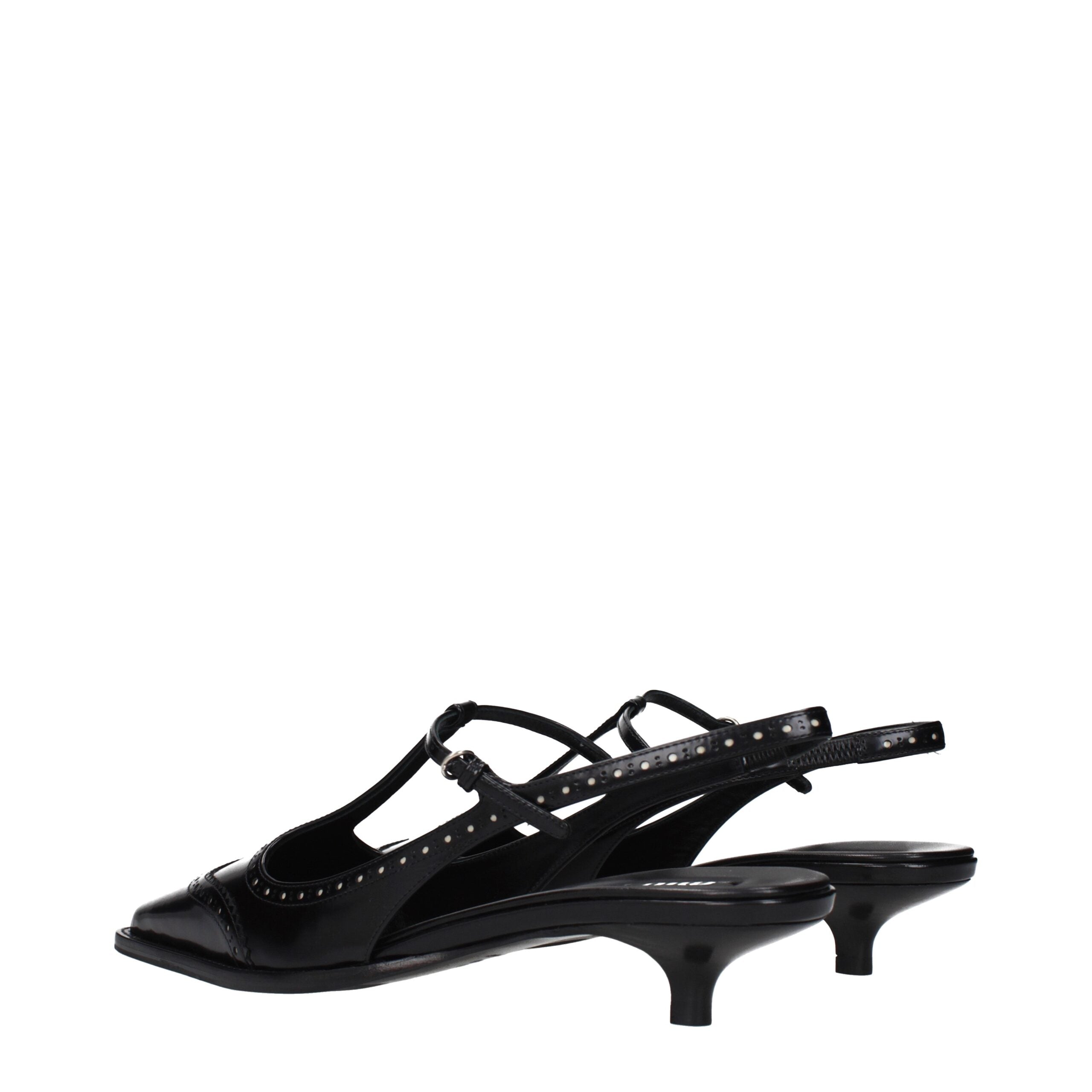 Experience the allure of Miu Miu Black Leather Mid Heel Pumps, where exquisite craftsmanship meets timeless elegance, perfect for the discerning connoisseur.