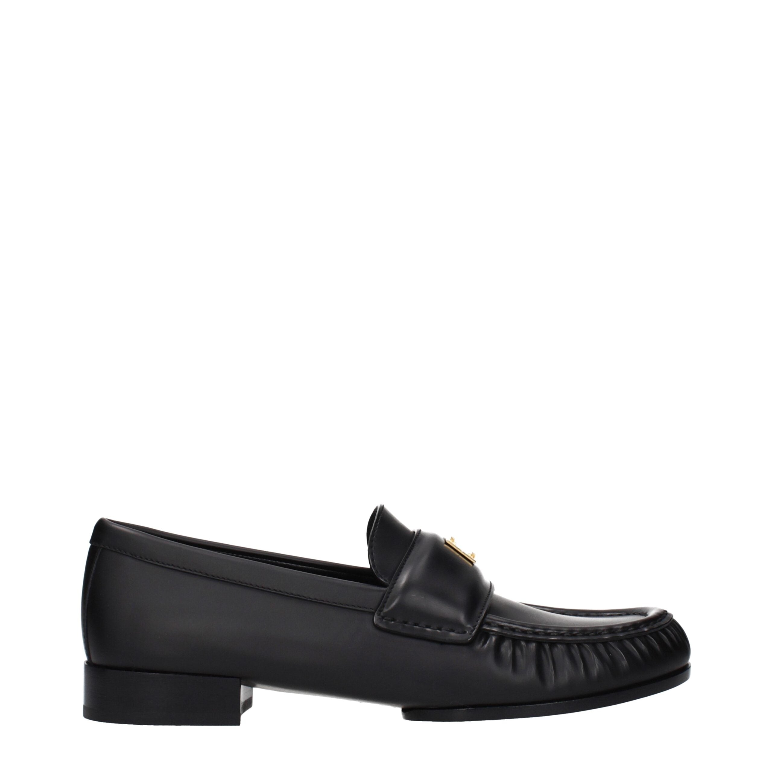 Givenchy Black Leather Slip-On Loafers - Artisanal Luxury Fashion